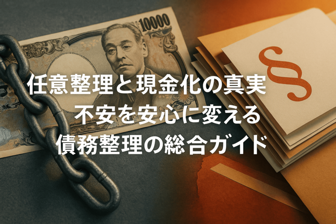 任意整理と現金化の真実｜不安を安心に変える債務整理の総合ガイド