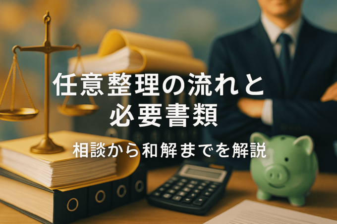 任意整理の手続きの流れと必要書類